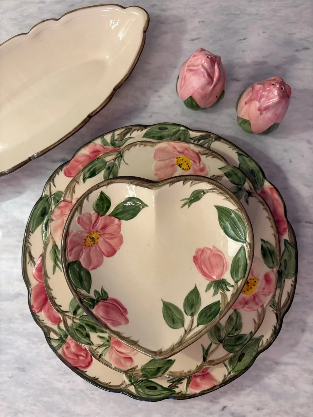 Vintage Franciscan Desert Rose Ceramic Dishes Collection